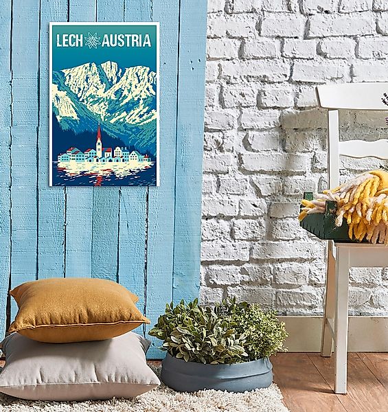 queence Metallbild "Lech", Berge & Alpenbilder, (1 St.), Stahlschild, Blech günstig online kaufen