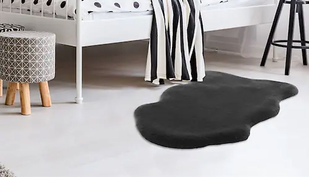 calo-deluxe Fellteppich »Vogesen 200«, fellförmig, 35 mm Höhe, handgetuftet günstig online kaufen