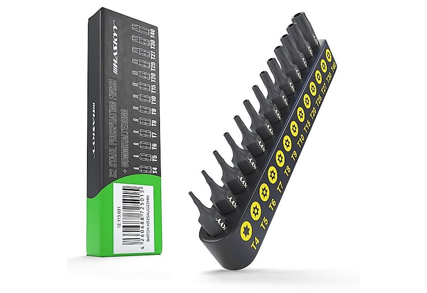 HASKYY Bohrer- und Bitset Torx Bit Schraubendreher Set T4-T40 Steckschlüsse günstig online kaufen