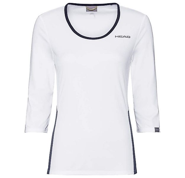 Head Langarmshirt Tennis-3/4 Club Tech weiss/dunkelblau Damen günstig online kaufen