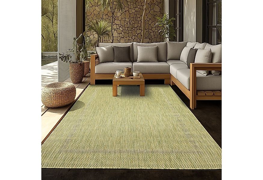 SIMPEX24 Outdoorteppich Unicolor - Einfarbig, Läufer, Höhe: 5 mm, Teppich W günstig online kaufen