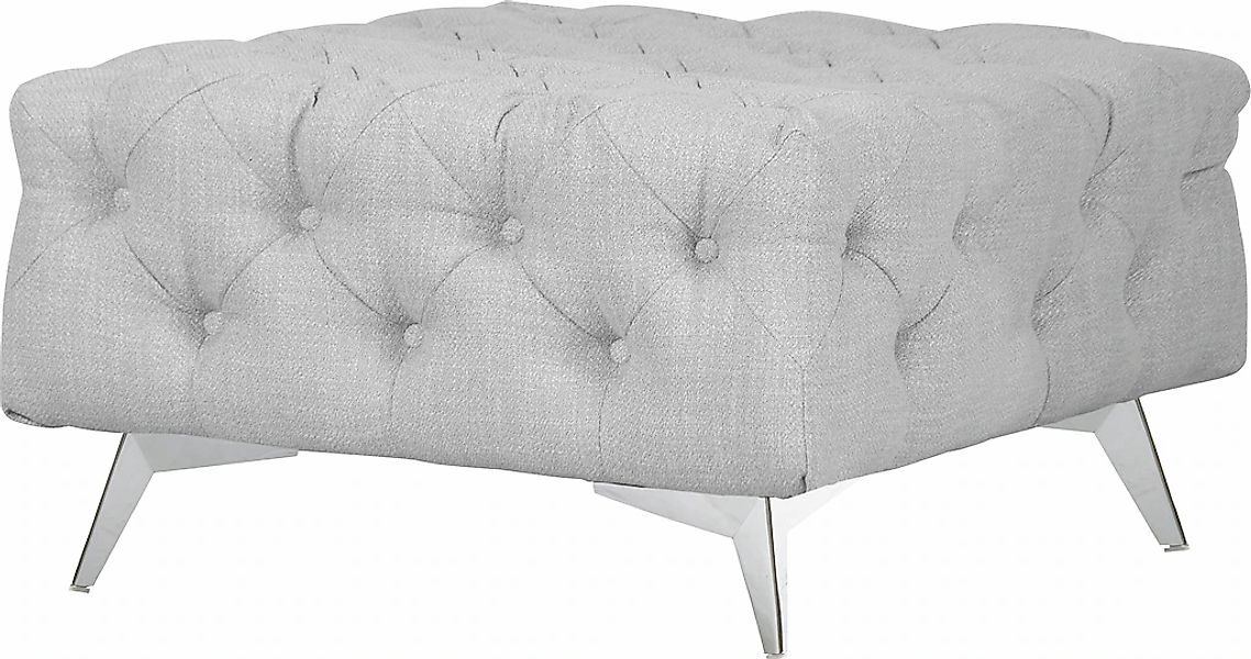 Home affaire Polsterhocker "Glynis" aufwändige Knopfheftung, moderne Cheste günstig online kaufen