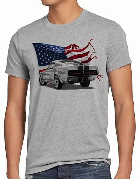 style3 Print-Shirt Herren T-Shirt Stars and Stripes Muscle Car eleanor must günstig online kaufen