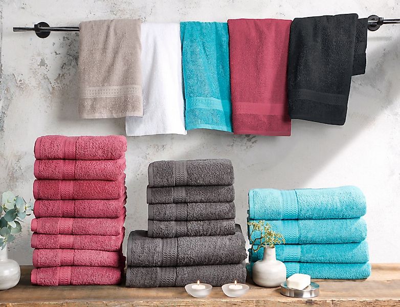 my home Handtücher Juna, als Set günstig online kaufen