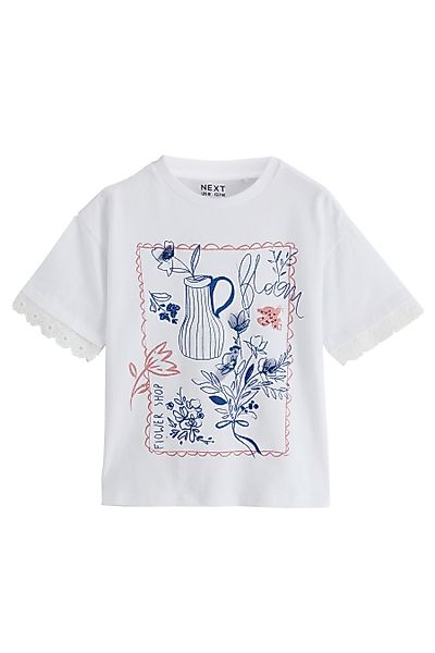 Next T-Shirt T-Shirt mit grafischem Blumendruck günstig online kaufen