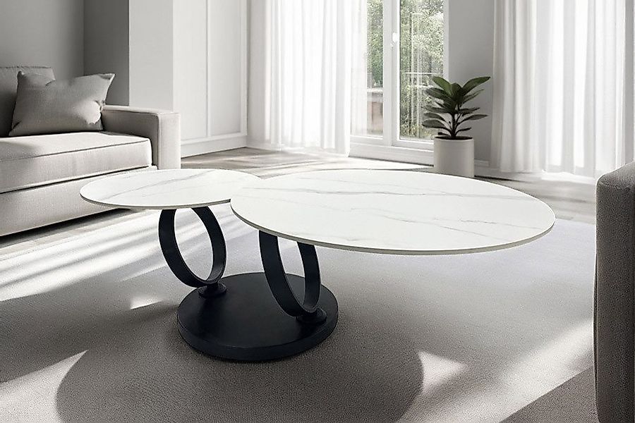 riess-ambiente Couchtisch DANCING RINGS weiß/schwarz · günstig online kaufen