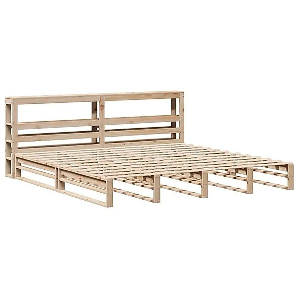 vidaXL Massivholzbett ohne Matratze 200x200 cm Kiefer 3306507 günstig online kaufen