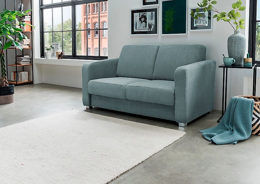 INOSIGN Schlafsofa "Mia", mit 2 Einzelauszügen als Längsschläfer günstig online kaufen