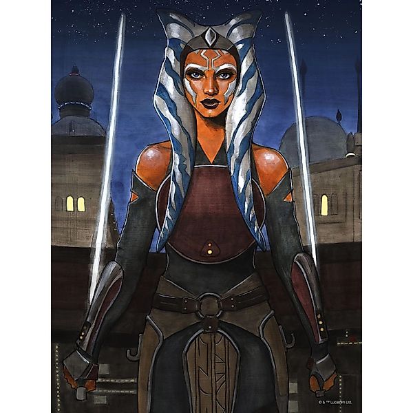Disney Poster Star Wars Ahsoka Braun und Blau 30 cm x 40 cm 612861 günstig online kaufen