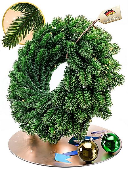 Kunstkranz Weihnachtskranz künstlich – Festliche Tür- und Wanddekoration, A günstig online kaufen