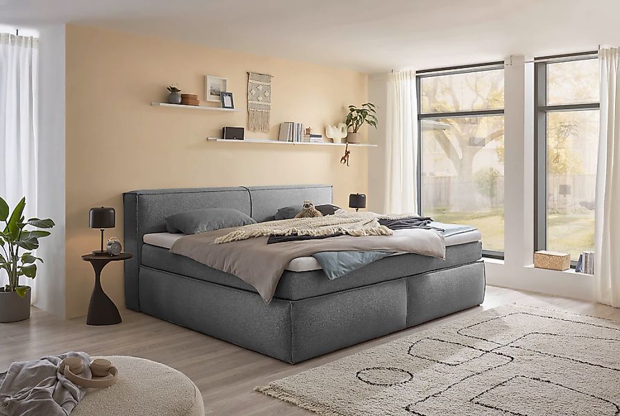 ED EXCITING DESIGN Boxspringbett "Sandon, Familienbett erhältlich in der Gr günstig online kaufen