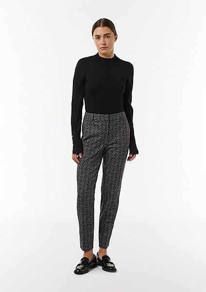 comma 7/8-Hose Hose Gemusterte Cigarette-Pants aus günstig online kaufen
