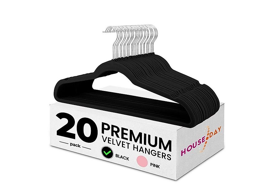 House Day Kleiderbügel Samt, rutschfest, (Packung, 20-tlg), mit 360° drehba günstig online kaufen