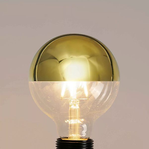 E27 3,8W LED-Kopfspiegellampe G95, 2700K gold günstig online kaufen