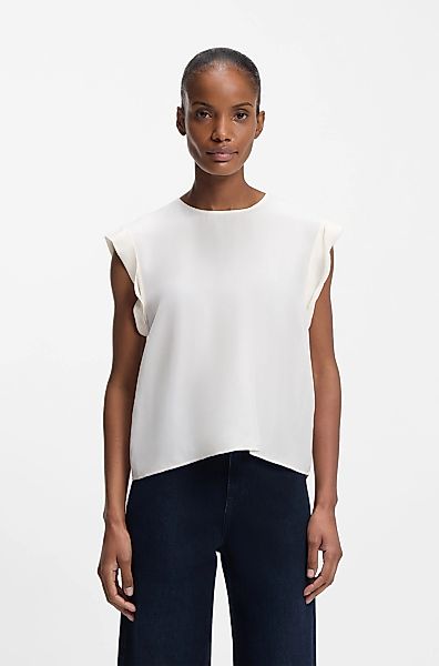 BOSS ORANGE Shirtbluse "Irnette Premium Damenmode" mit Ärmelaufschlag günstig online kaufen