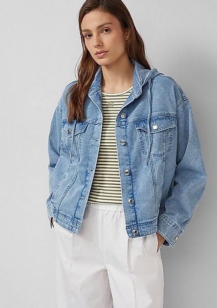 s.Oliver Funktionsjacke Indoor-Jacke Denim-Jacke mit Kapuze im Relaxed Fit günstig online kaufen