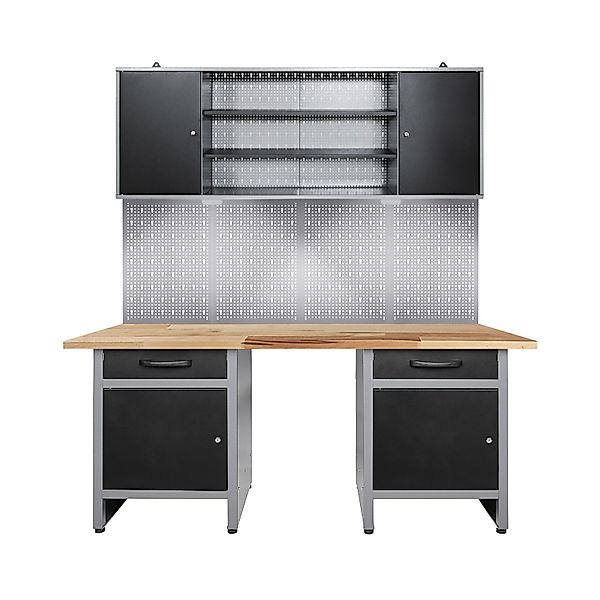 Ondis24 Werkstatt Set Wolle 160 cm mit Sitzraum LED Werkstatteinrichtung We günstig online kaufen