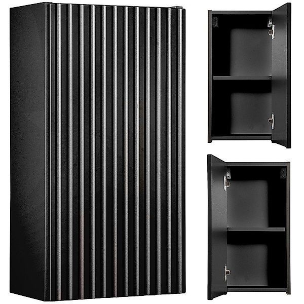 Lomadox Hängeschrank NEWPORT-56-BLACK 30cm Badschrank 1-türig günstig online kaufen