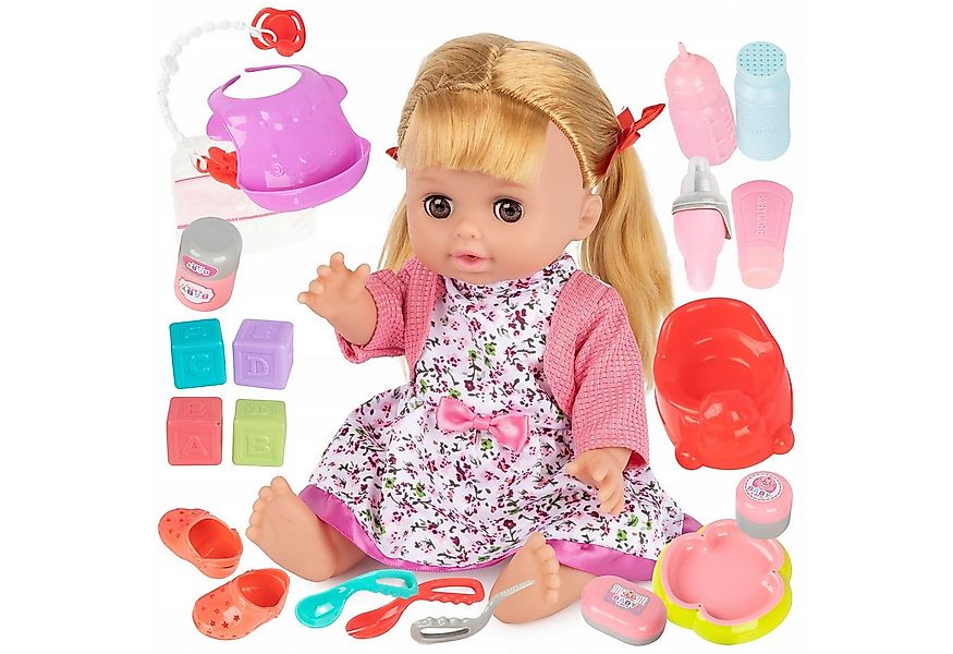 Kinderplay Dolls & Strollers Babypuppe Puppenbaby mit Zubehör – sprechende günstig online kaufen