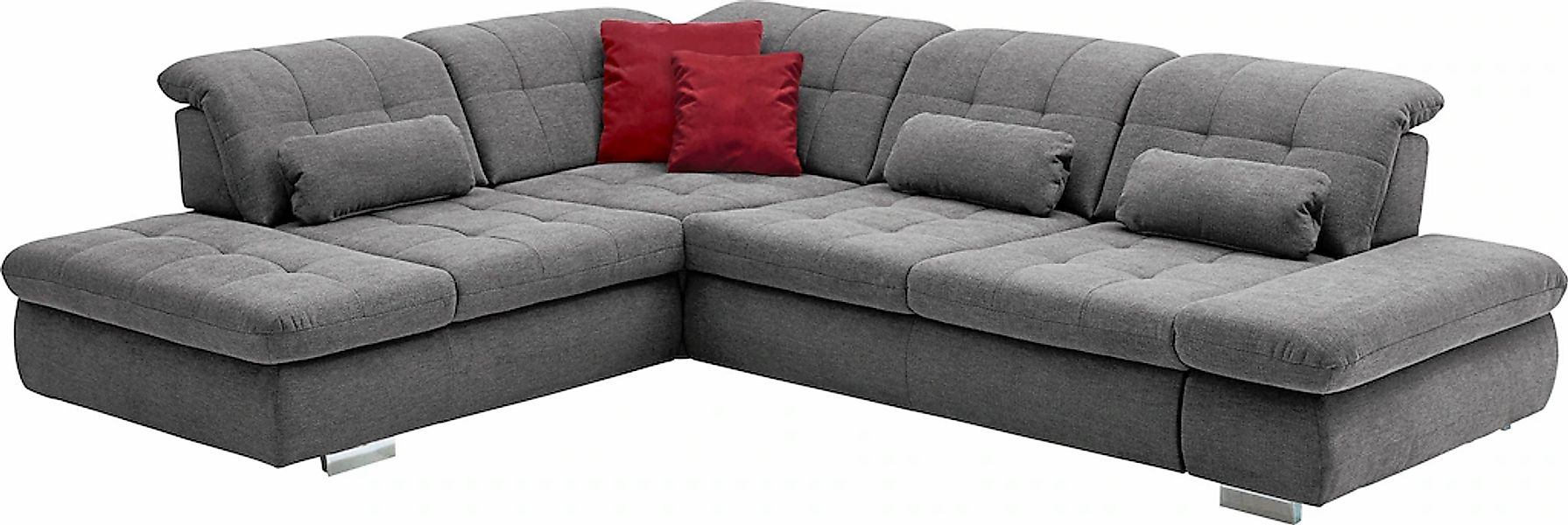 Die PlanBar Ecksofa "MP-IN17004 L-Form" wahlweise mit Bettfunktion, Sitztie günstig online kaufen