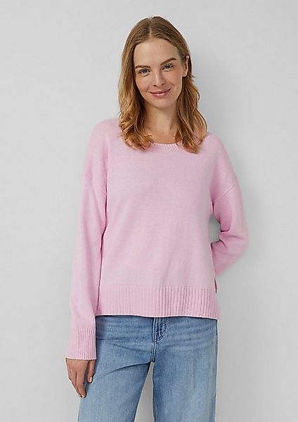 s.Oliver Longpullover Strickpullover Strickpullover mit Seitenschlitzen günstig online kaufen