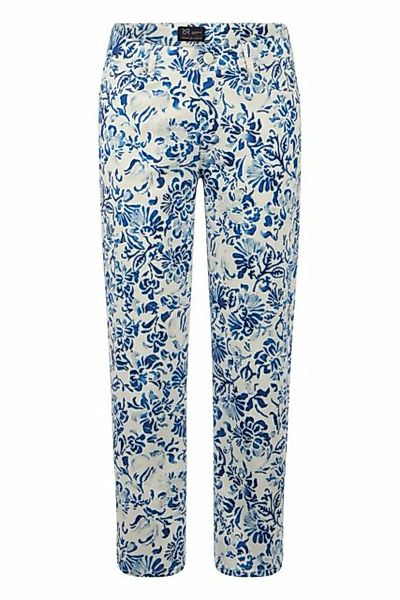 Raffaello Rossi 5-Pocket-Jeans Leyle 6/8 Blue Flowers günstig online kaufen
