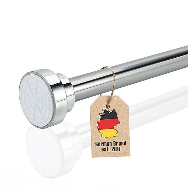 Intirilife Duschvorhangstange, Ø 1.8 mm, geklemmt, Edelstahl, Teleskop Dusc günstig online kaufen