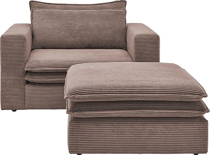 Places of Style Polstersessel »PIAGGE«, (2 tlg.), Hochwertiger Cord, Lovese günstig online kaufen