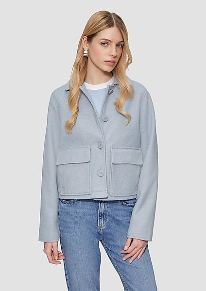 QS Outdoorjacke Kurze Jacke in Wolloptik günstig online kaufen