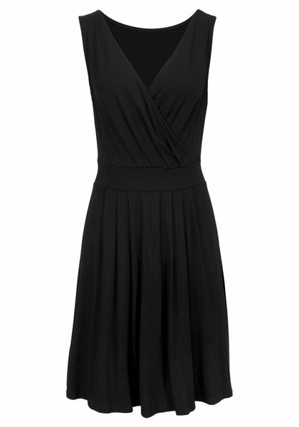Beachtime Jerseykleid mit tiefem V-Ausschnitt in günstig online kaufen
