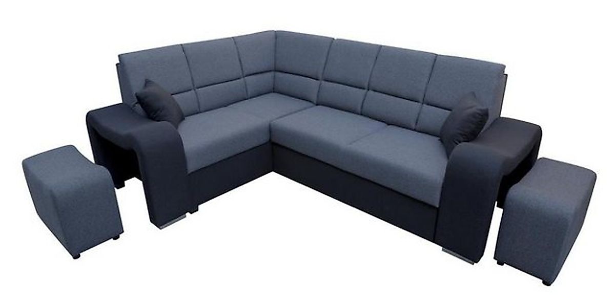 JVmoebel Sofa Sofa Schlafsofa Designer Sofa Bettfunktion Bettkasten Ecksofa günstig online kaufen