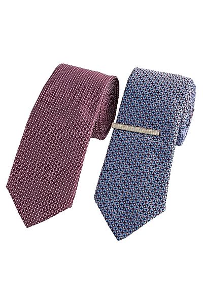 Next Krawatte Krawatten und Krawattenclips, 2er-Pack günstig online kaufen