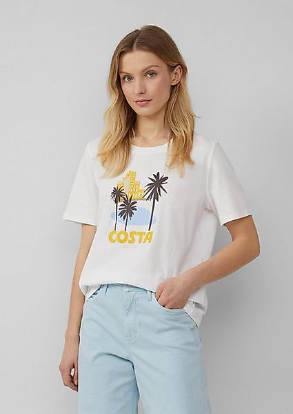 s.Oliver Kurzarmshirt T-Shirt mit Frontprint günstig online kaufen