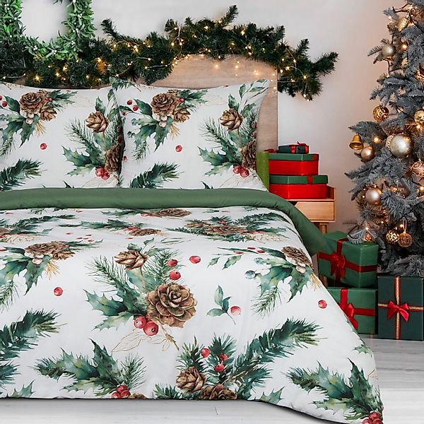 Eurofirany Bettwäsche Weihnachtsbettwäsche, Weihnachtsgeschenk Satinbaumwol günstig online kaufen