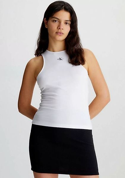 Calvin Klein Jeans Rundhalsshirt aus Baumwollstretch günstig online kaufen