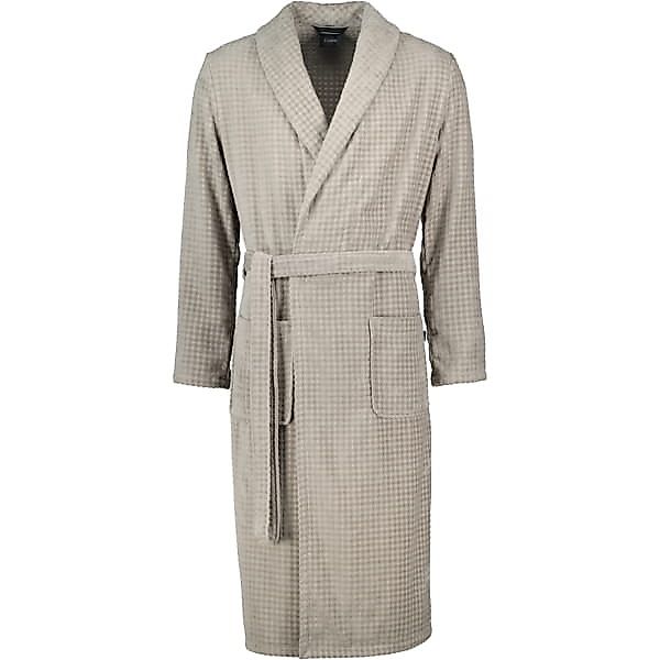 Cawö Home Bademantel Herren 6508 Farbe Graphit, Baumwolle, mit Schalkragen, günstig online kaufen