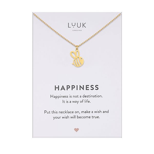 LUUK LIFESTYLE Kette mit Anhänger Biene, günstig online kaufen