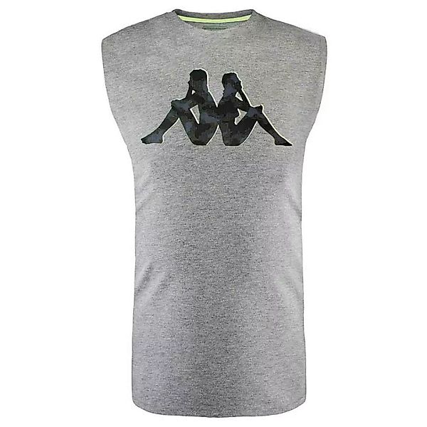 Kappa Glezio Ärmelloses T-shirt M Mid Grey Mel / Dark Grey günstig online kaufen