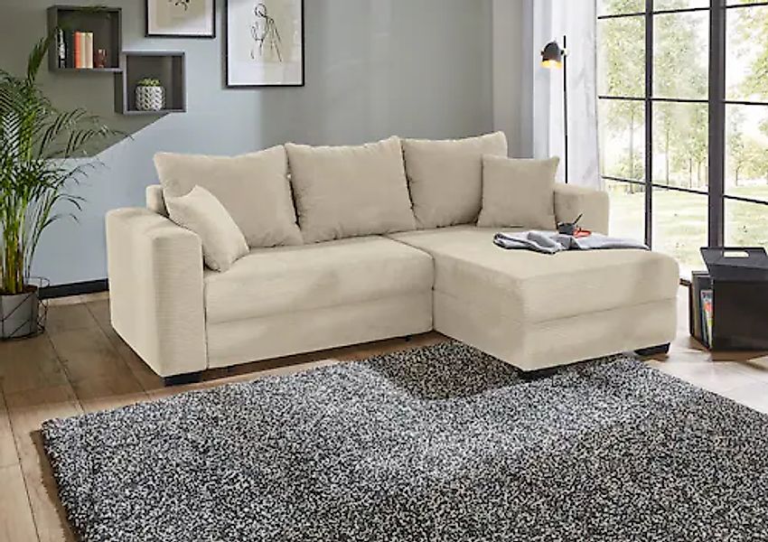 Jockenhöfer Gruppe Ecksofa »Elmau L-Form, B: 235cm« mit Bettfunktion, Bettk günstig online kaufen