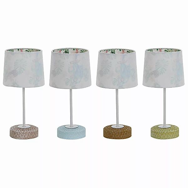 Tischlampe Dkd Home Decor 25w Aus Keramik Polyester Bunt 220 V Tropical (16 günstig online kaufen