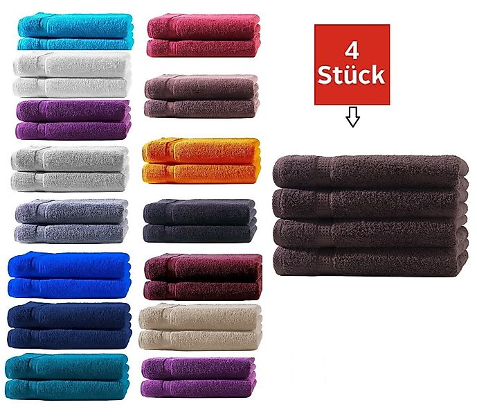 DDOnlineShop Handtuch Set Handtücher Gästetücher, Seiftücher günstig online kaufen