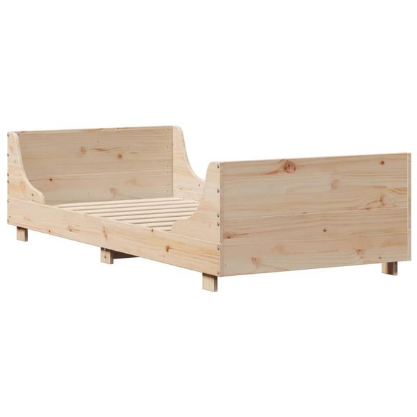 vidaXL Bett Massivholzbett ohne Matratze 75x190 günstig online kaufen