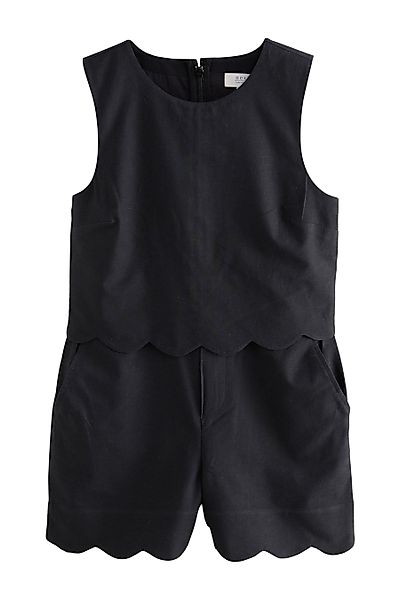 Next Playsuit Ärmelloser Playsuit mit Bogenkanten günstig online kaufen