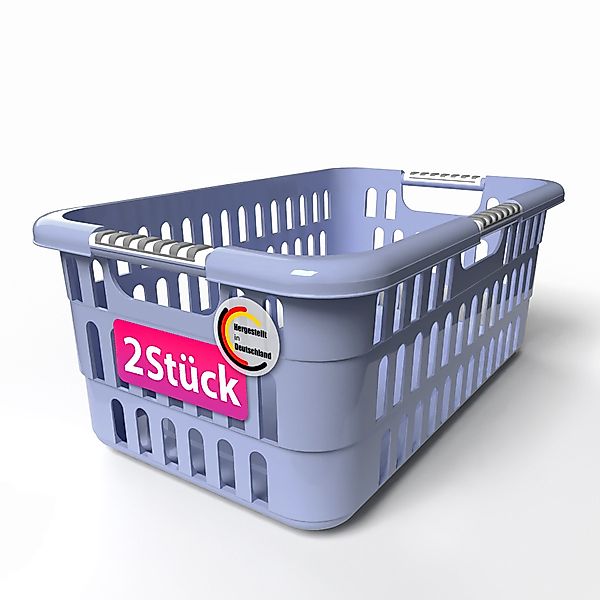 BigDean Wäschekorb 2 Stück Wäschewanne 40L günstig online kaufen