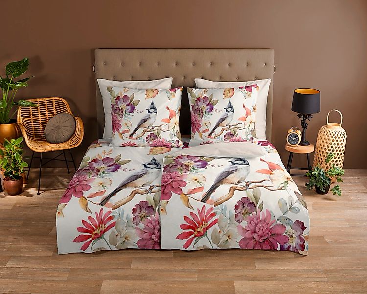 good morning Wendebettwäsche "Inga" 2 Stk. tlg. 100% Baumwolle, 135x200, Re günstig online kaufen