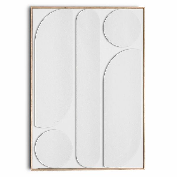Reinders Wandbild "Weißes abstraktes", Schlafzimmer - Weiß - MDF - Abstrakt günstig online kaufen