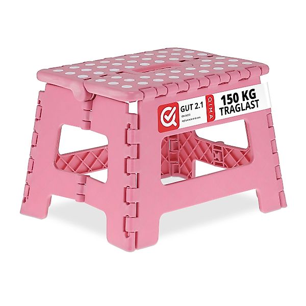 relaxdays Sitzhocker Klapphocker faltbar M Pink günstig online kaufen
