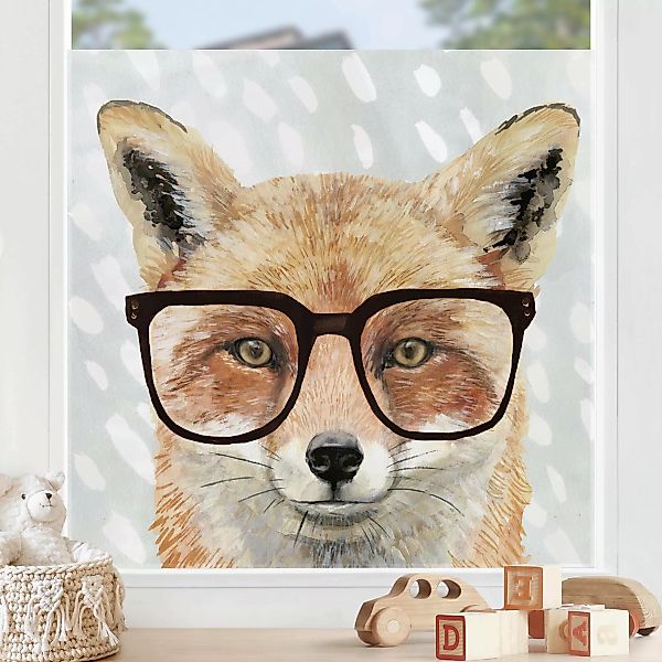 Fensterfolie Bebrillte Tiere - Fuchs günstig online kaufen