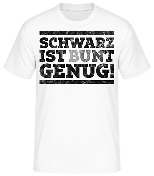 Schwarz Ist Bunt Genug · Männer Basic T-Shirt günstig online kaufen