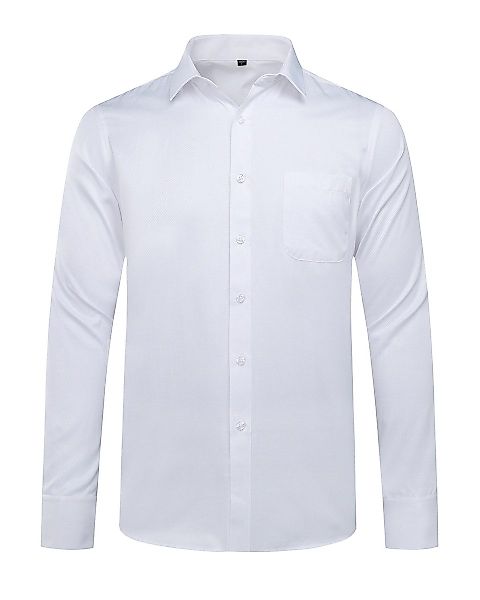 Allthemen Langarmhemd aus Baumwollmischung Langarmhemd mit günstig online kaufen